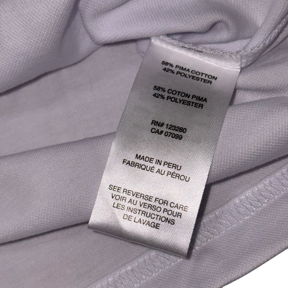 Travis Mathew Coastal Chest Stripe Polo Size Medium White New w/ Tags - Picture 15 of 16